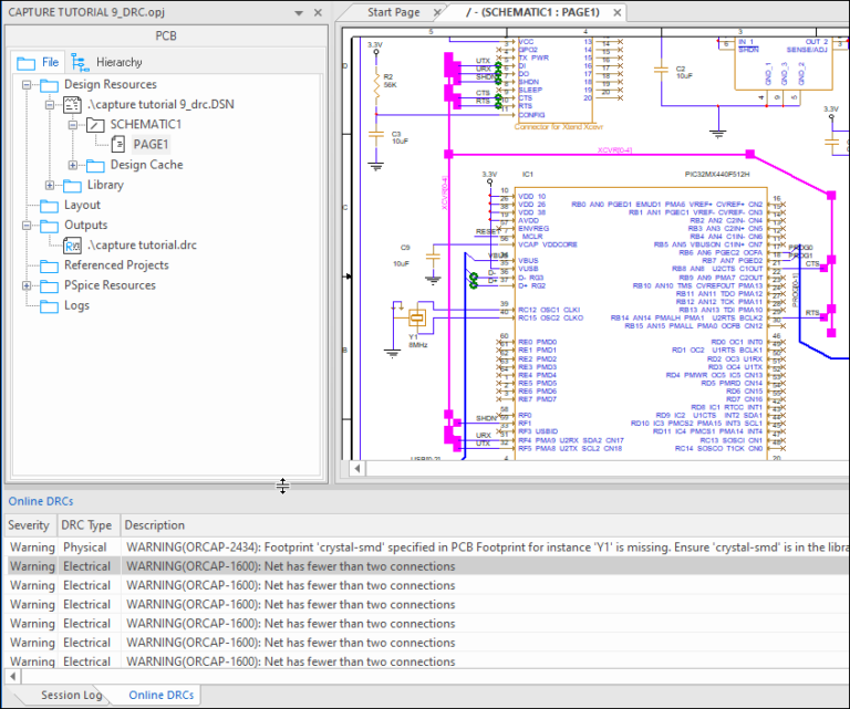 Capture Walk-through 9: Design Rule Check | EMA Design Automation