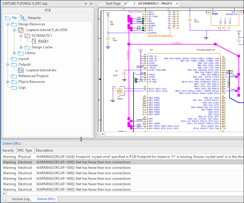 Capture Walk-through 9: Design Rule Check | EMA Design Automation