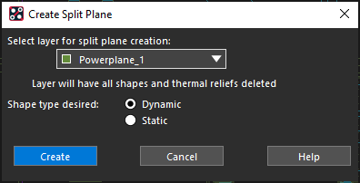 Creating a Split Plane in OrCAD