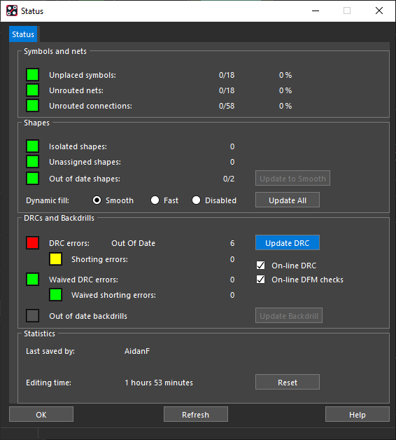 Performing a Design Rule Check in OrCAD