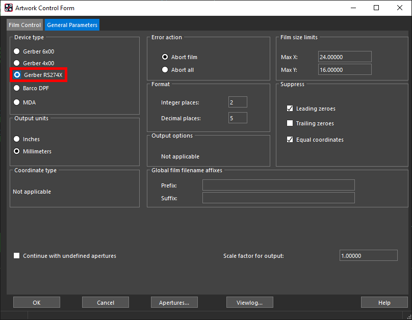 Gerber Artwork Manufacturing Export in OrCAD