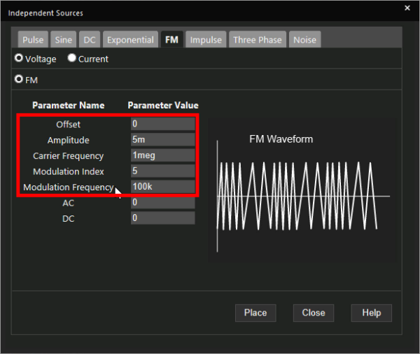 How to Create an FM Source SPICE Model | EMA Design Automation