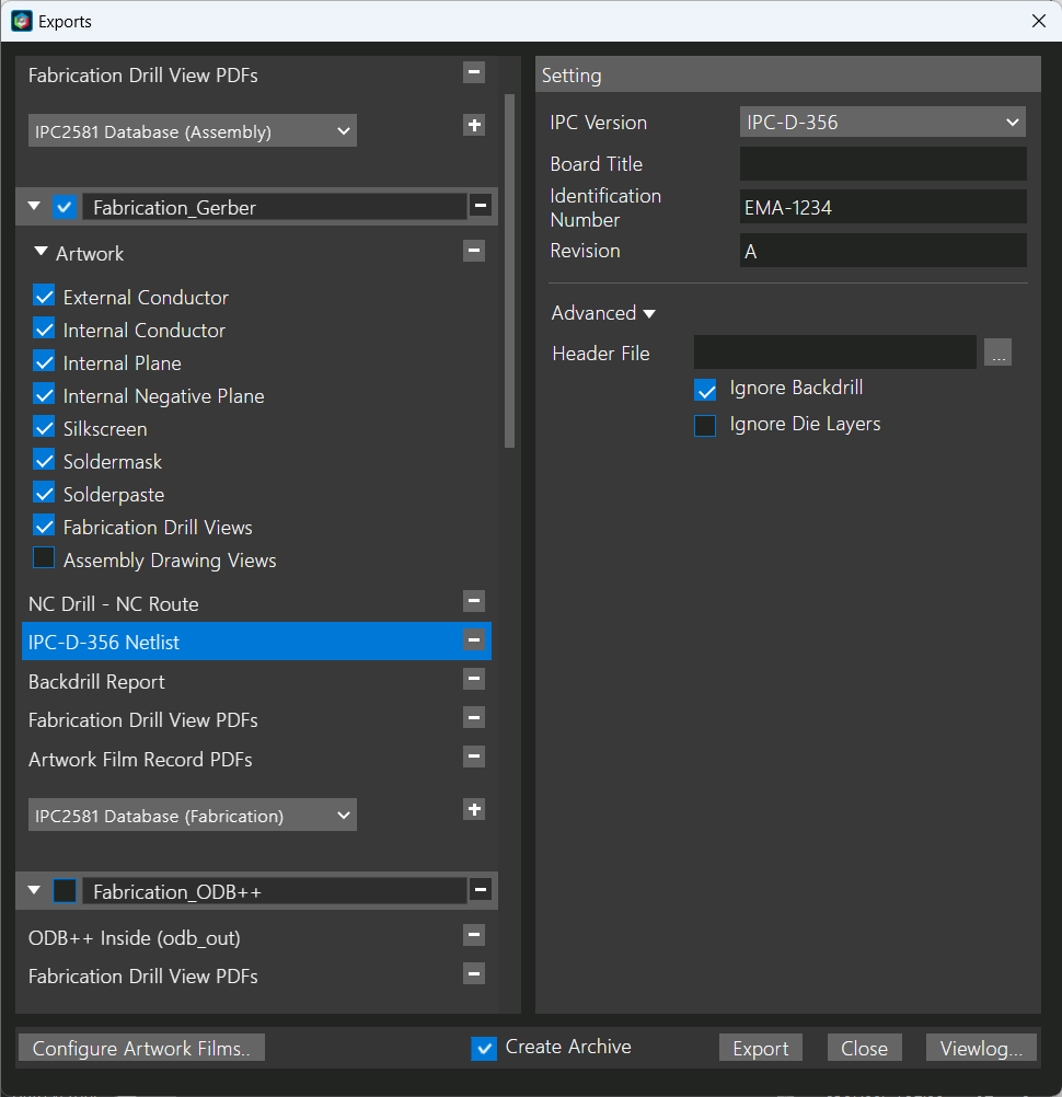 Export a Manufacturing Package in OrCAD