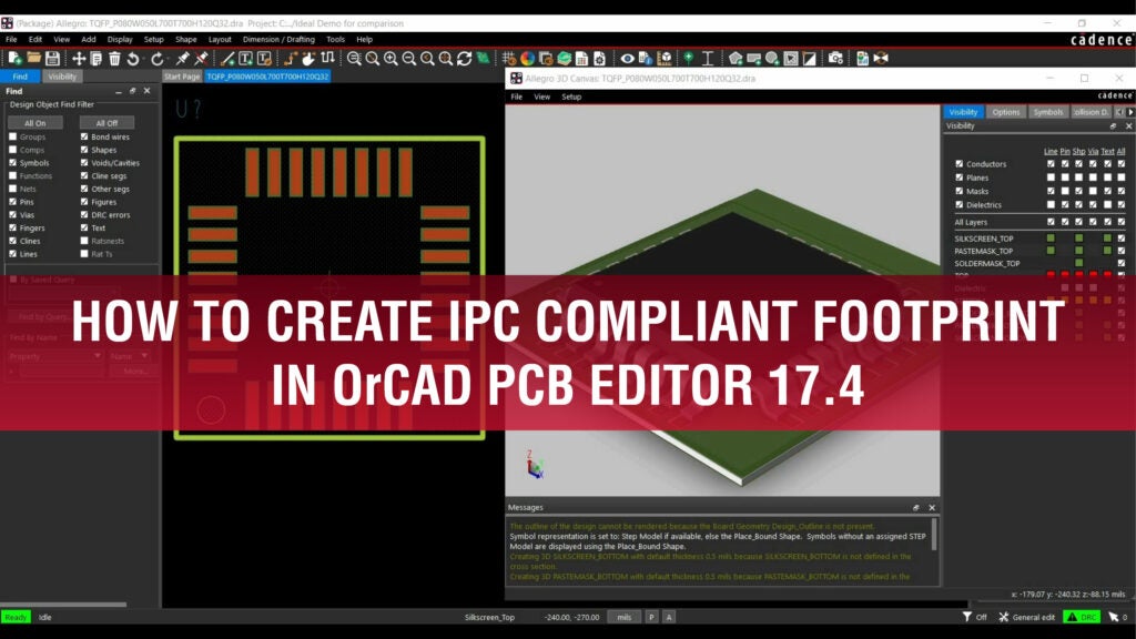 How to Create IPC Compliant Footprint in OrCAD PCB 17.4 EMA Design