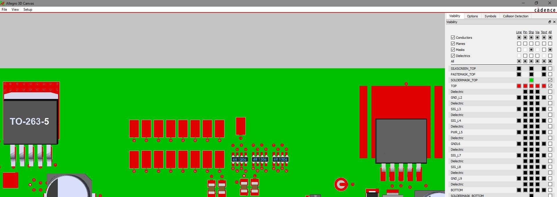 Component floating off footprint pad)