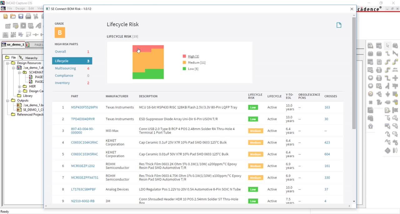 SE Connect BOM Risk - Short Overview | EMA Design Automation