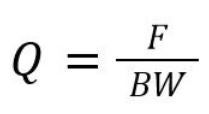 Therefore, another important design parameter is the quality or Q factor of the antenna matching network. This value is defined as shown below.