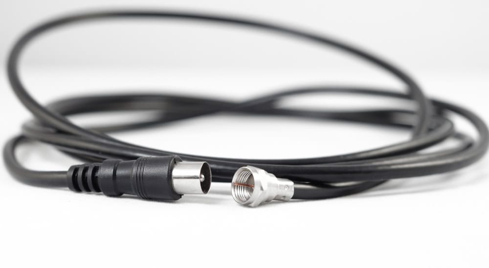 RF cable with ground surrounding the sensitive signal in the center — An intelligent form of RF interference shielding.