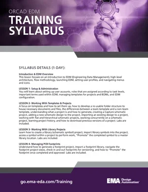 TrainingSyllabus OrCADEDM
