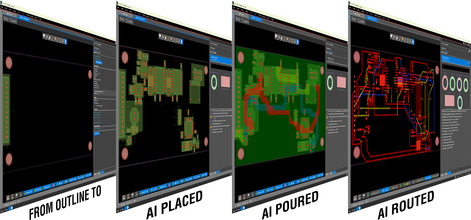 Use Allegro X AI to place, route, pour, and simulate your PCB designs