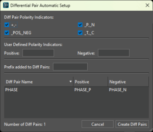Auto Diff Pairs