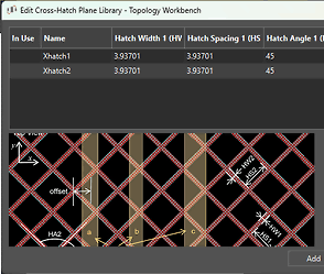 Edit Cross Hatch Plane Library