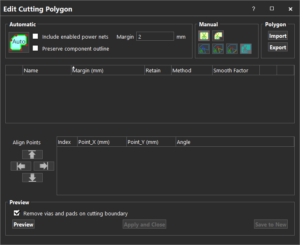 Edit Cutting Polygon