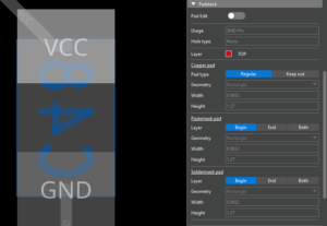 Edit Pad in Property Panel