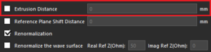 Extrusion Distance
