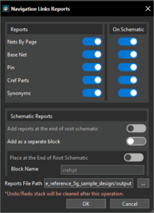 Navigation Links Report