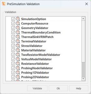 Presimulation Validation