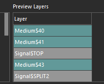 Preview Stackup Results