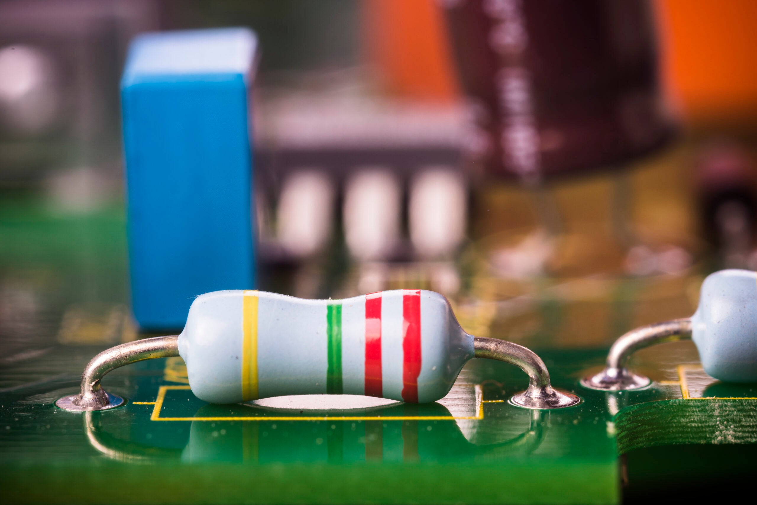Resistor on a circuit board