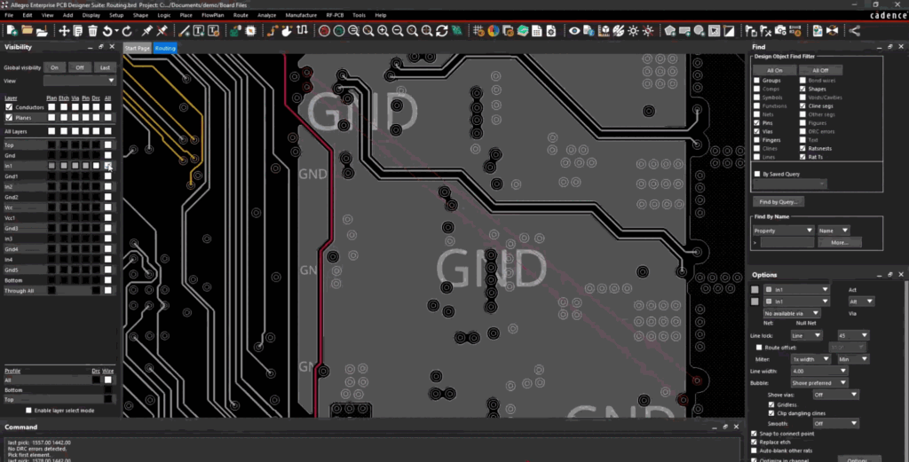 Allegro x high-speed routing best practices, like hug-and-shove routing, automatically shift traces to satisfy constraints