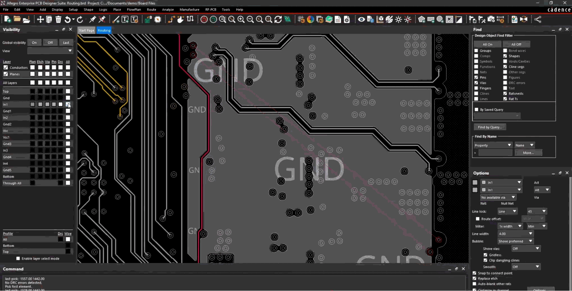 Allegro x high-speed routing best practices, like hug-and-shove routing, automatically shift traces to satisfy constraints
