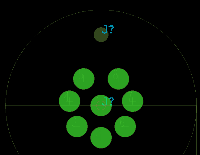 Create a PCB Footprint for a circular connector with OrCAD X