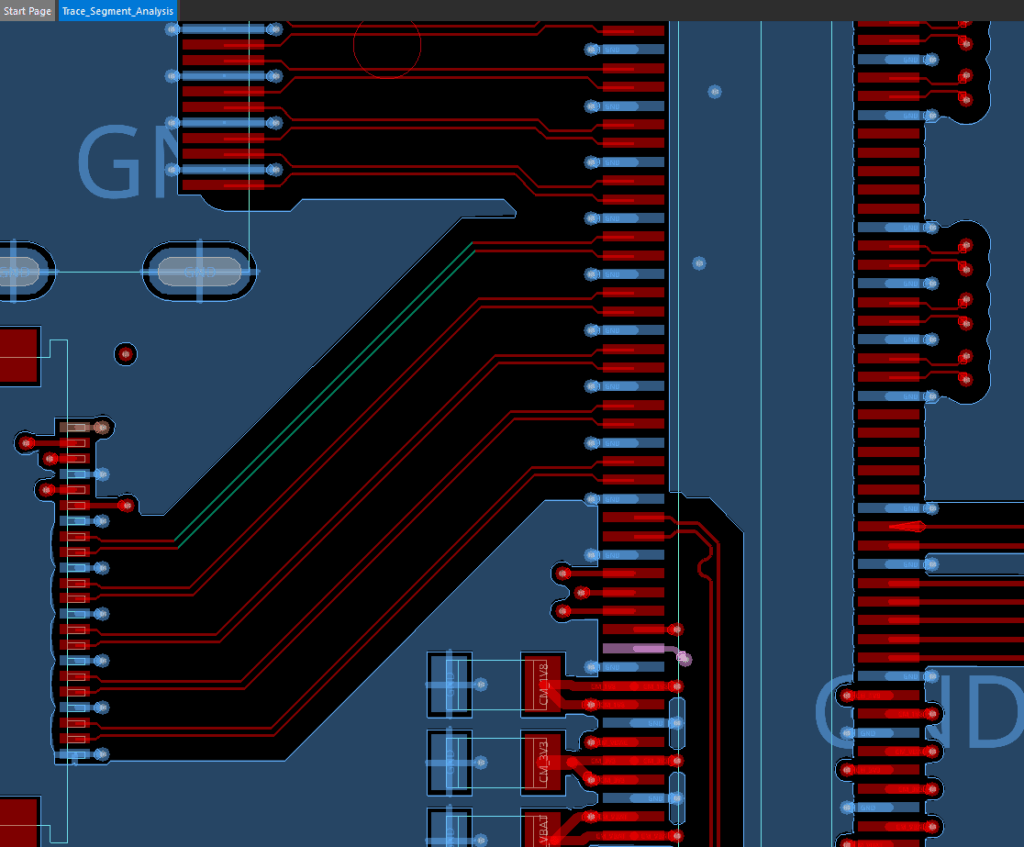 Detect trace segments over voids with the highlight function in OrCAD X