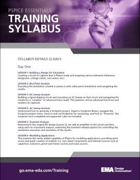 TrainingSyllabus_PSpice Essentials